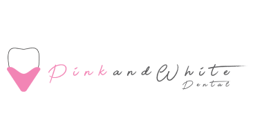 pink and white dental